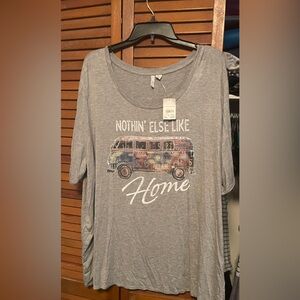 Cato Gray Graphic Tee